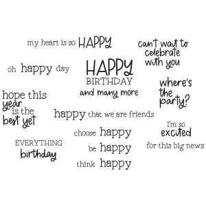 Szilikon nyomda - Happy Everything Sentiment