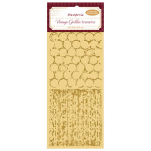 Vintage Golden Transfer 10,16x21,6 cm - Backgrounds