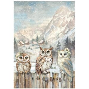 A-4 Rizspapír - The Owl's House 3 owls