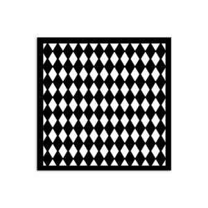 12x12cm Stencil - Alice in Christmas-rhombus pattern