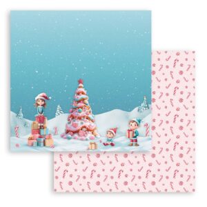 Scrapbook papír - Candy Christmas tree